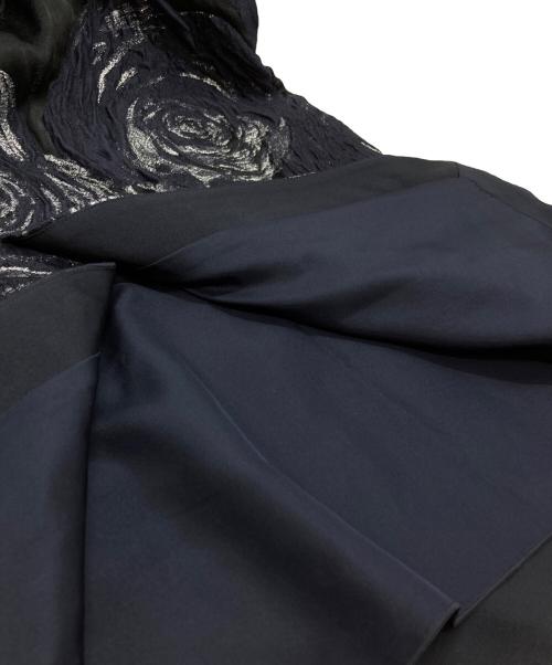 DRAWER（ドゥロワー）DRAWER (ドゥロワー) フラワージャカードスカート/Floral Jacquard Skirt ネイビー サイズ:36の古着・服飾アイテム