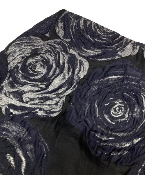 DRAWER（ドゥロワー）DRAWER (ドゥロワー) フラワージャカードスカート/Floral Jacquard Skirt ネイビー サイズ:36の古着・服飾アイテム