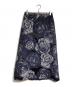 DRAWER（ドゥロワー）の古着「フラワージャカードスカート/Floral Jacquard Skirt」｜ネイビー
