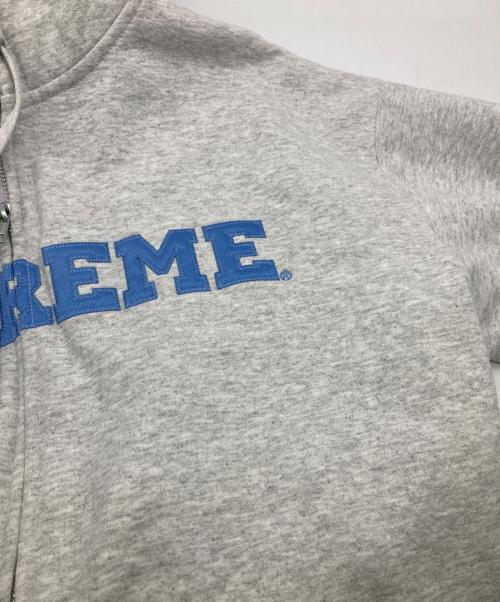 SUPREME（シュプリーム）Supreme (シュプリーム) Collegiate Applique Zip Up Hoouded グレー サイズ:Lの古着・服飾アイテム