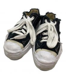 MIHARA YASUHIRO（ミハラヤスヒロ）の古着「HANK OG ローカットスニーカー/Maison MIHARA YASUHIRO "HANK" OG Sole Canvas Low-top Sneaker 」｜ブラック