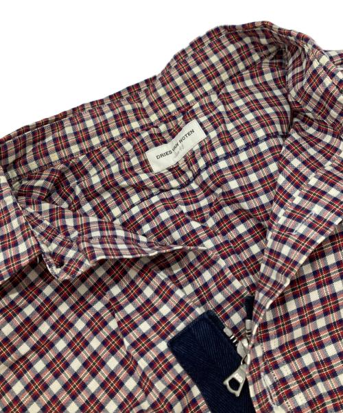DRIES VAN NOTEN（ドリスヴァンノッテン）DRIES VAN NOTEN (ドリスヴァンノッテン) ボンテージシャツ レッド サイズ:48の古着・服飾アイテム