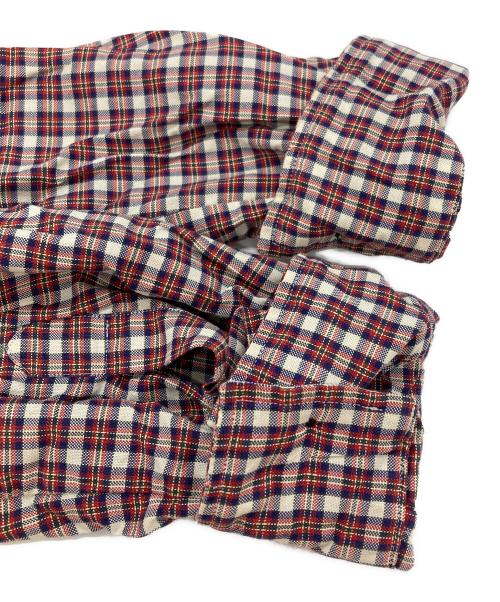 DRIES VAN NOTEN（ドリスヴァンノッテン）DRIES VAN NOTEN (ドリスヴァンノッテン) ボンテージシャツ レッド サイズ:48の古着・服飾アイテム