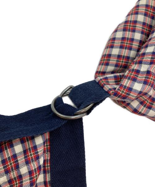 DRIES VAN NOTEN（ドリスヴァンノッテン）DRIES VAN NOTEN (ドリスヴァンノッテン) ボンテージシャツ レッド サイズ:48の古着・服飾アイテム