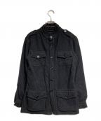 RAF SIMONSラフシモンズ）の古着「04AW ウールガーゼミリタリージャケット」｜ブラック