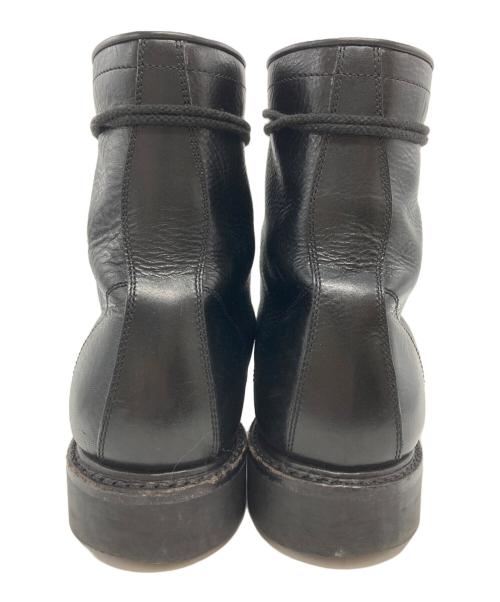 MINEDENIM（マインデニム）MINEDENIM (マインデニム) Leather Zipper Unit Military Boots/レザー ジッパー ユニット ミリタリー ブーツ ブラック サイズ:41の古着・服飾アイテム