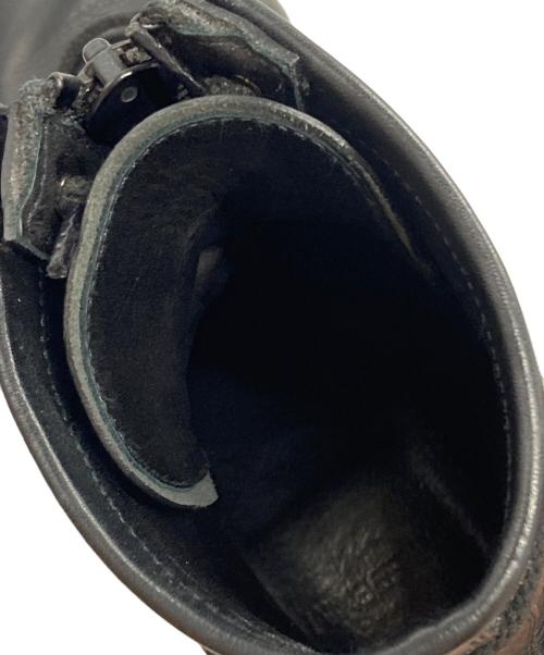 MINEDENIM（マインデニム）MINEDENIM (マインデニム) Leather Zipper Unit Military Boots/レザー ジッパー ユニット ミリタリー ブーツ ブラック サイズ:41の古着・服飾アイテム