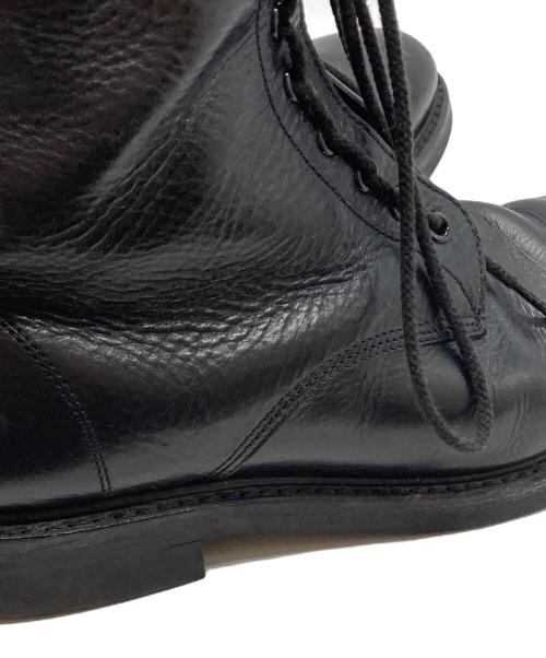 MINEDENIM（マインデニム）MINEDENIM (マインデニム) Leather Zipper Unit Military Boots/レザー ジッパー ユニット ミリタリー ブーツ ブラック サイズ:41の古着・服飾アイテム
