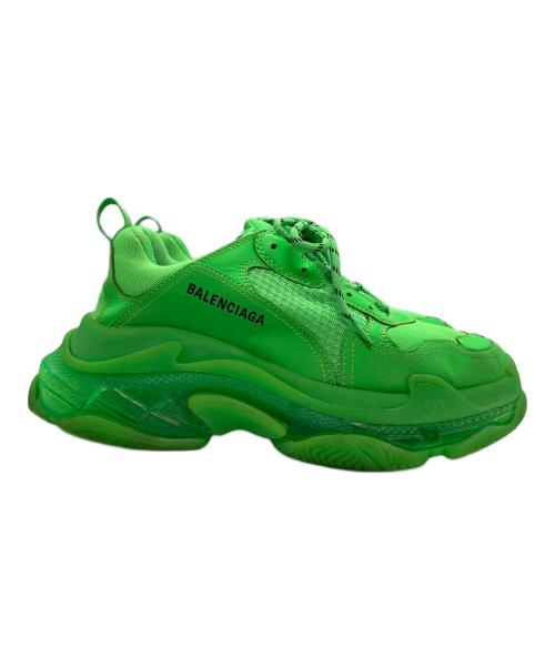 BALENCIAGA（バレンシアガ）BALENCIAGA (バレンシアガ) TRIPLE Sスニーカー グリーン サイズ:42(27.5㎝)の古着・服飾アイテム