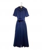 GUCCIグッチ）の古着「GGベルトジャンプスーツ / GG Belted Jumpsuit 」｜ネイビー