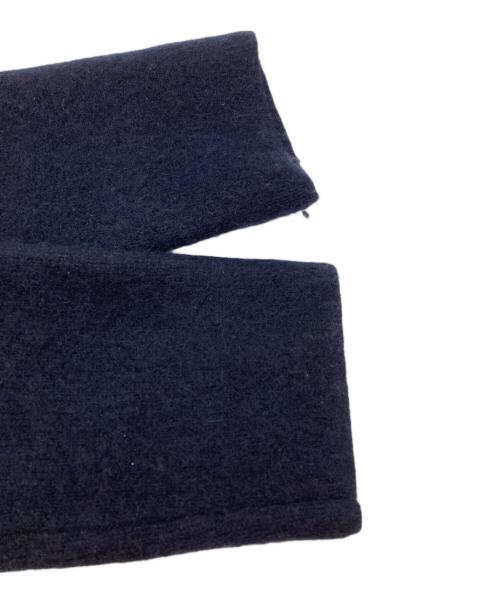 anuans（アニュアンス）anuans (アニュアンス) Cashmere Blend No-Collar Knit Jacket /カシミヤブレンドノーカラーニットジャケット ネイビー サイズ:Ｆの古着・服飾アイテム