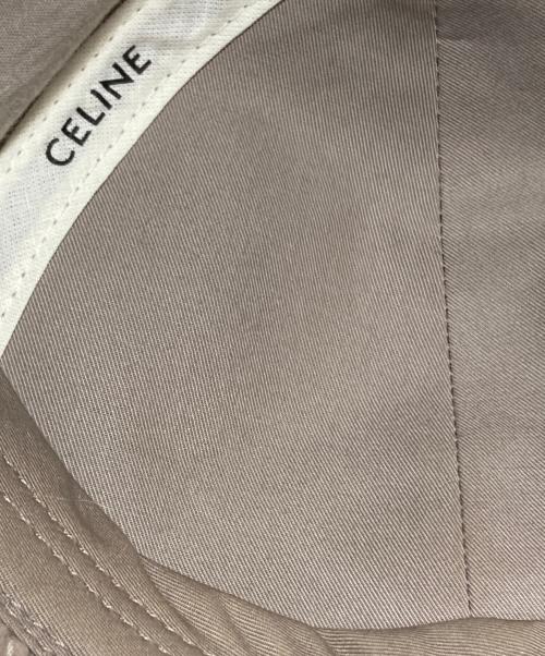 CELINE（セリーヌ）CELINE (セリーヌ) トリオンフコーデュロイベースボールキャップ ベージュ サイズ:Lの古着・服飾アイテム