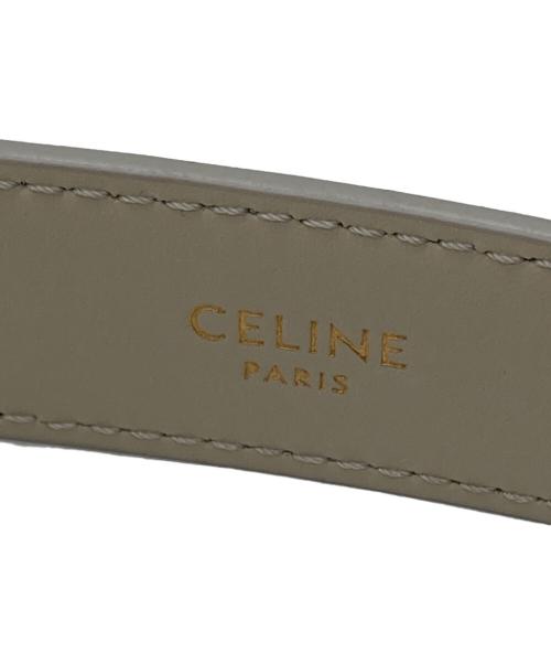 CELINE（セリーヌ）CELINE (セリーヌ) トリオンフレザーベルト ベージュ サイズ:75の古着・服飾アイテム