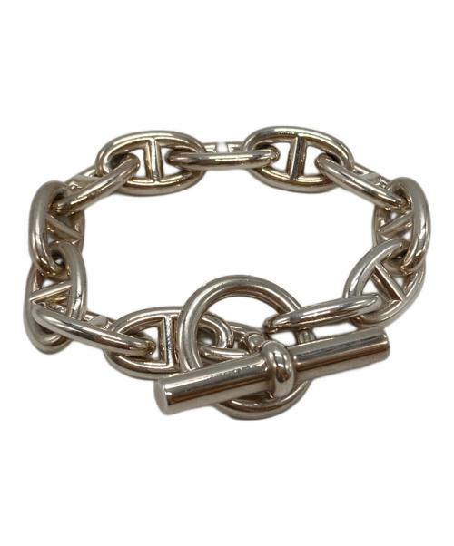 HERMES（エルメス）HERMES (エルメス) シェーヌダンクルGM/Chaîne d'Ancre Bracelet, Grand Modèle  シルバ サイズ:全長約20.5㎝の古着・服飾アイテム
