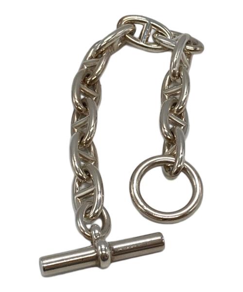 HERMES（エルメス）HERMES (エルメス) シェーヌダンクルGM/Chaîne d'Ancre Bracelet, Grand Modèle  シルバ サイズ:全長約20.5㎝の古着・服飾アイテム