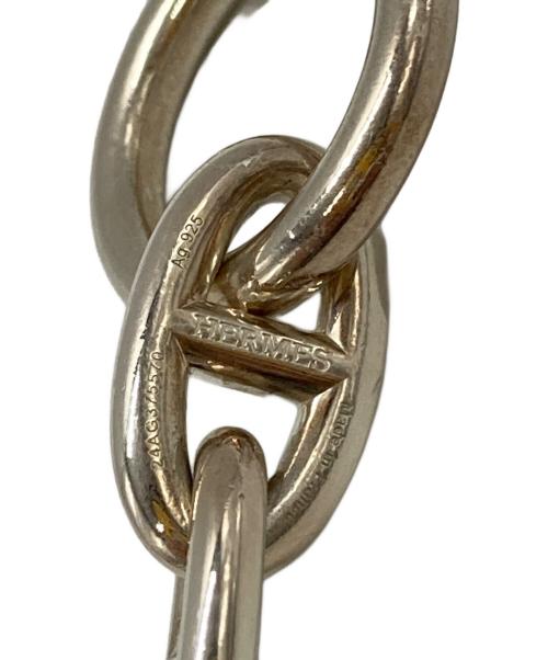 HERMES（エルメス）HERMES (エルメス) シェーヌダンクルGM/Chaîne d'Ancre Bracelet, Grand Modèle  シルバ サイズ:全長約20.5㎝の古着・服飾アイテム