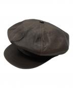 CCUシーシーユー）の古着「NEWSBOY HAT/ニュースボーイハット」｜ブラウン