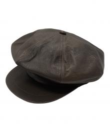 CCU（シーシーユー）の古着「NEWSBOY HAT/ニュースボーイハット」｜ブラウン