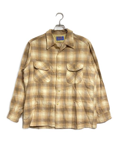 PENDLETON（ペンドルトン）PENDLETON (ペンドルトン) オンブレチェックボードシャツ/Ombre Check Board Shirt ブラウン サイズ:Lの古着・服飾アイテム