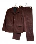 agnes b hommeアニエスベーオム）の古着「ピーチスキンセットアップ」｜レッド