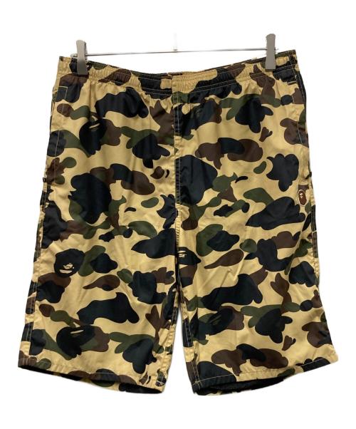 A BATHING APE（ア ベイシング エイプ）A BATHING APE (ア ベイシング エイプ) 1ST CAMO BEACH SHORTS ベージュ サイズ:XLの古着・服飾アイテム