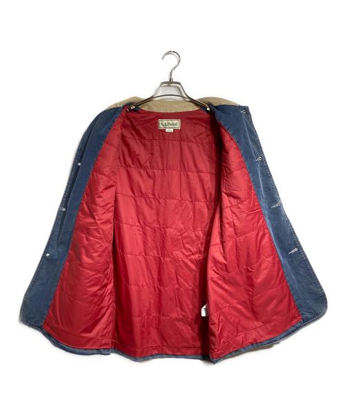 L.L.Bean（エルエルビーン）L.L.Bean (エルエルビーン) Beans FieldCoat/ビーンズ・フィールド・コート ブルー×ベージュ サイズ:Mの古着・服飾アイテム