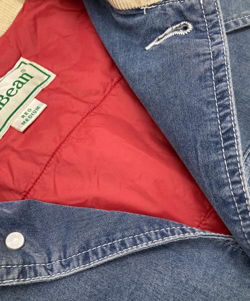 L.L.Bean（エルエルビーン）L.L.Bean (エルエルビーン) Beans FieldCoat/ビーンズ・フィールド・コート ブルー×ベージュ サイズ:Mの古着・服飾アイテム