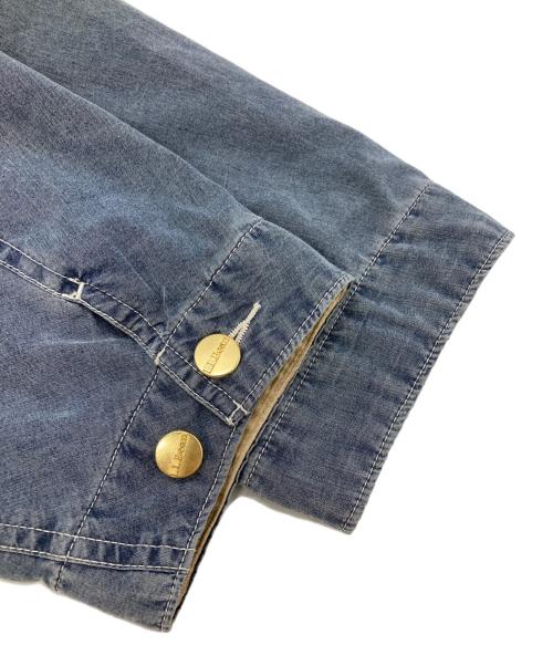 L.L.Bean（エルエルビーン）L.L.Bean (エルエルビーン) Beans FieldCoat/ビーンズ・フィールド・コート ブルー×ベージュ サイズ:Mの古着・服飾アイテム