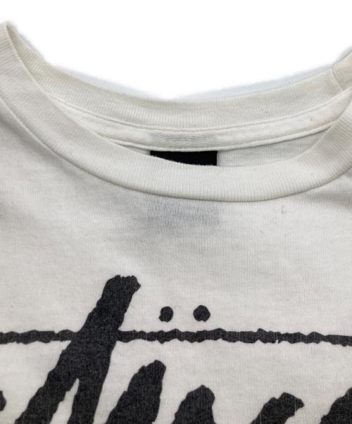 stussy（ステューシー）stussy (ステューシー) レオパード8ボールTシャツ ホワイト サイズ:Mの古着・服飾アイテム