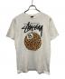 stussy（ステューシー）の古着「レオパード8ボールTシャツ」｜ホワイト