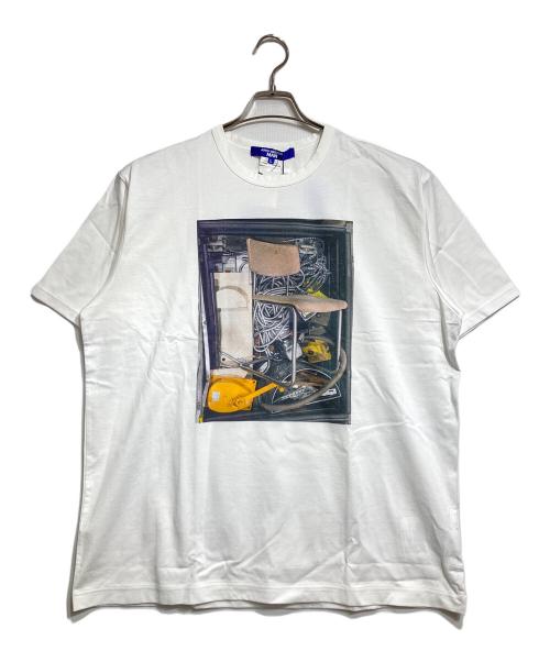 JUNYA WATANABE MAN（ジュンヤワタナベマン）JUNYA WATANABE MAN (ジュンヤワタナベマン) プリントTシャツ/printed t-shirt ホワイト サイズ:Lの古着・服飾アイテム