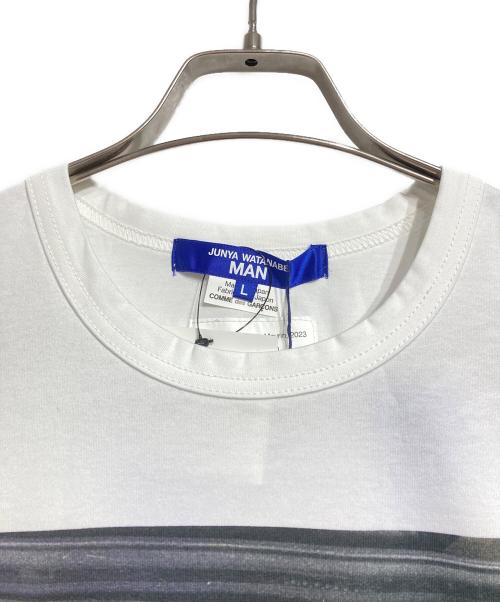 JUNYA WATANABE MAN（ジュンヤワタナベマン）JUNYA WATANABE MAN (ジュンヤワタナベマン) プリントTシャツ/printed t-shirt ホワイト サイズ:Lの古着・服飾アイテム