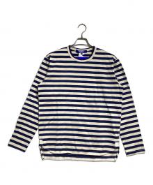 JUNYA WATANABE MAN（ジュンヤワタナベマン）の古着「ボーダーカットソー/border cut and sew」｜ベージュ×ネイビー