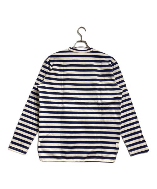 JUNYA WATANABE MAN（ジュンヤワタナベマン）JUNYA WATANABE MAN (ジュンヤワタナベマン) ボーダーカットソー/border cut and sew ベージュ×ネイビー サイズ:Sの古着・服飾アイテム