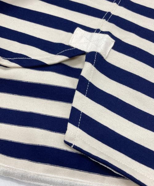 JUNYA WATANABE MAN（ジュンヤワタナベマン）JUNYA WATANABE MAN (ジュンヤワタナベマン) ボーダーカットソー/border cut and sew ベージュ×ネイビー サイズ:Sの古着・服飾アイテム