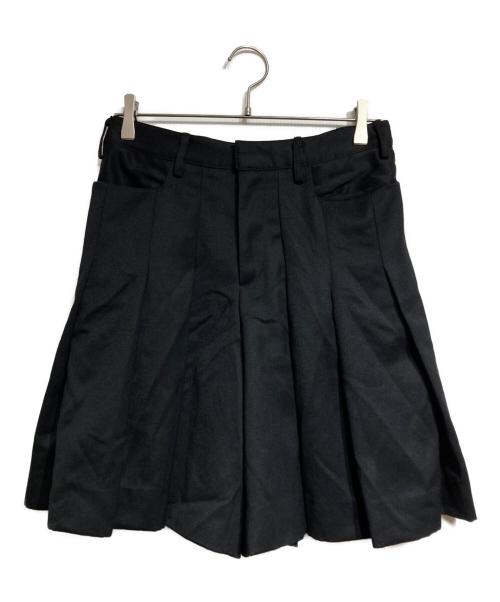 99%is（ナインティナインパーセントイズ）99%is (ナインティナインパーセントイズ) WOOL SKIRT PANTS/ウールスカートパンツ ブラック サイズ:1の古着・服飾アイテム