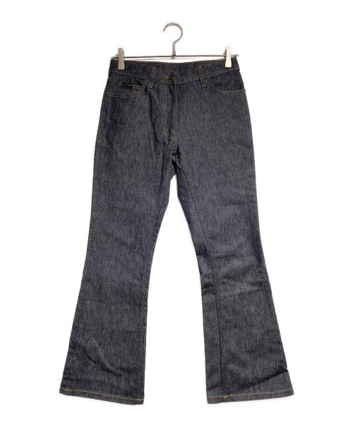 courreges（クレージュ）courreges (クレージュ) BOOTCUT DENIM PANTS/ブーツカットデニムパンツ インディゴ サイズ:25の古着・服飾アイテム