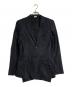 COMME des GARCONS HOMME PLUS（コムデギャルソンオムプリュス）の古着「捻じれストライプウールシルクテーラードジャケット/Wool Silk Tailored Jacket」｜ブラック×ネイビー
