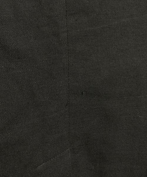 ANN DEMEULEMEESTER（アンドゥムルメステール）ANN DEMEULEMEESTER (アンドゥムルメステール) コットンリネンデザインジャケット/Cotton-Linen Design Jacket ブラック サイズ:XSの古着・服飾アイテム