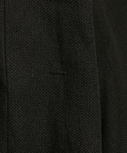 ANN DEMEULEMEESTER（アンドゥムルメステール）ANN DEMEULEMEESTER (アンドゥムルメステール) コットンリネンデザインジャケット/Cotton-Linen Design Jacket ブラック サイズ:XSの古着・服飾アイテム