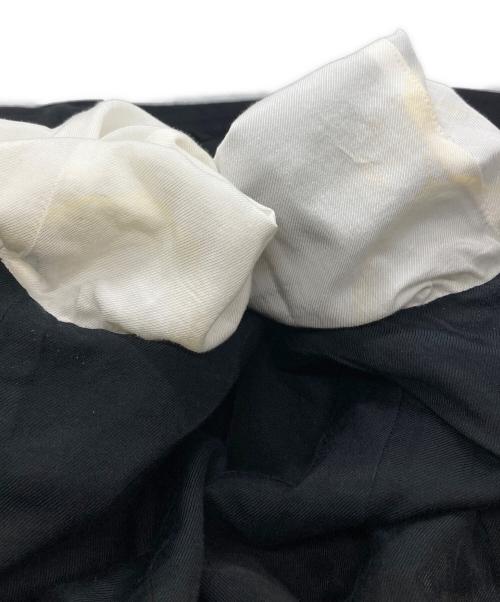 ANN DEMEULEMEESTER（アンドゥムルメステール）ANN DEMEULEMEESTER (アンドゥムルメステール) コットンリネンデザインジャケット/Cotton-Linen Design Jacket ブラック サイズ:XSの古着・服飾アイテム