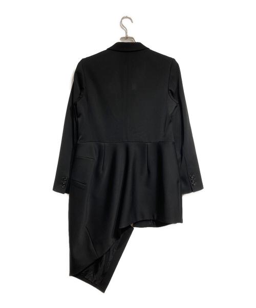 COMME des GARCONS（コムデギャルソン）COMME des GARCONS (コムデギャルソン) アシンメトリー断ち切りデザインコート/Asymmetrical design coat ブラック サイズ:Mの古着・服飾アイテム