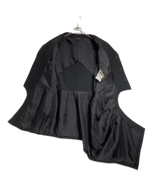 COMME des GARCONS（コムデギャルソン）COMME des GARCONS (コムデギャルソン) アシンメトリー断ち切りデザインコート/Asymmetrical design coat ブラック サイズ:Mの古着・服飾アイテム