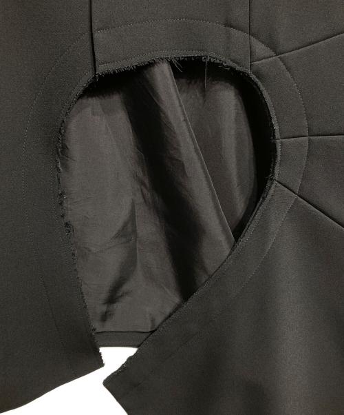 COMME des GARCONS（コムデギャルソン）COMME des GARCONS (コムデギャルソン) アシンメトリー断ち切りデザインコート/Asymmetrical design coat ブラック サイズ:Mの古着・服飾アイテム