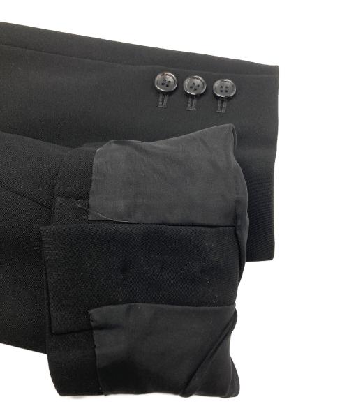 COMME des GARCONS（コムデギャルソン）COMME des GARCONS (コムデギャルソン) アシンメトリー断ち切りデザインコート/Asymmetrical design coat ブラック サイズ:Mの古着・服飾アイテム