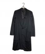 COMME des GARCONS HOMME PLUSコムデギャルソンオムプリュス）の古着「ウールギャバタキシードコート」｜ブラック