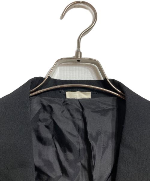 COMME des GARCONS HOMME PLUS（コムデギャルソンオムプリュス）COMME des GARCONS HOMME PLUS (コムデギャルソンオムプリュス) ウールギャバタキシードコート ブラック サイズ:Sの古着・服飾アイテム