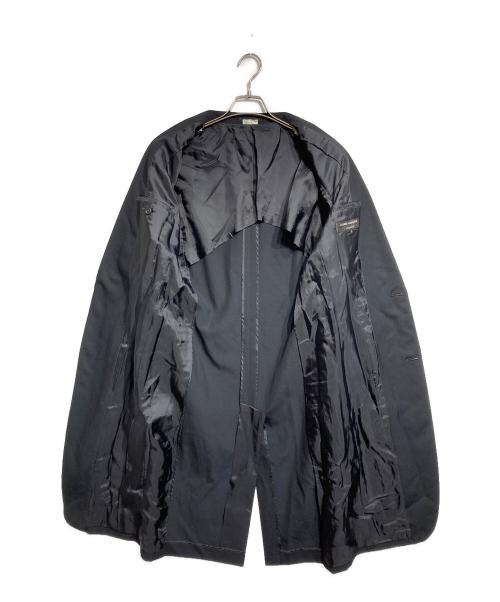 COMME des GARCONS HOMME PLUS（コムデギャルソンオムプリュス）COMME des GARCONS HOMME PLUS (コムデギャルソンオムプリュス) ウールギャバタキシードコート ブラック サイズ:Sの古着・服飾アイテム