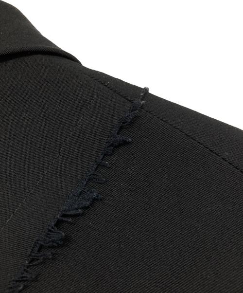 COMME des GARCONS HOMME PLUS（コムデギャルソンオムプリュス）COMME des GARCONS HOMME PLUS (コムデギャルソンオムプリュス) 捻じれ断ち切りテーラードジャケット/Twisted cut tailored jacket ブラック サイズ:Sの古着・服飾アイテム