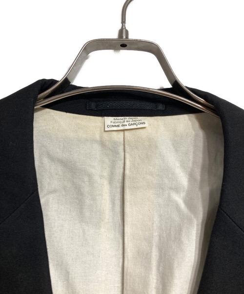 COMME des GARCONS HOMME PLUS（コムデギャルソンオムプリュス）COMME des GARCONS HOMME PLUS (コムデギャルソンオムプリュス) 1Bカットオフデザインジャケット/Raw Edge Single-Button Jacket ブラック サイズ:Sの古着・服飾アイテム